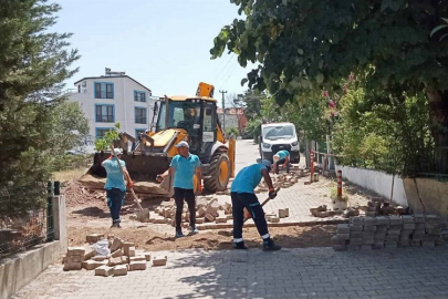 Kocaeli'deki turizm bölgelerinde parke yollar yenilendi